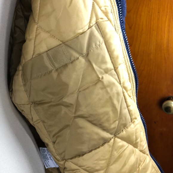 Puma NFL Rams Quilted Puffer Coat St. Louis Los Angeles Blue Gold Medium - Picture 11 of 13